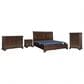 Ashley Trellington 4-Piece King Bedroom Set in Warm Brown Cherry, , large
