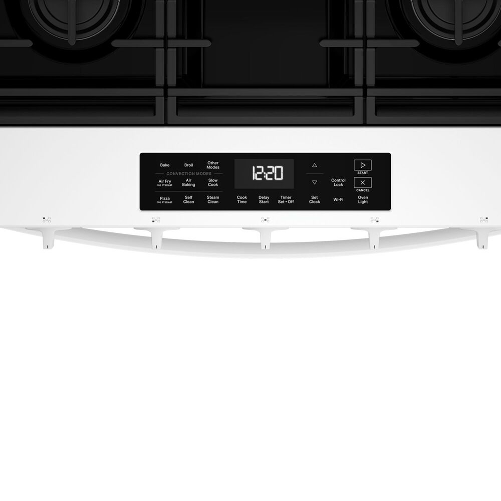 Whirlpool 30" Smart Gas Range with Air Cooking Technology in White, , large