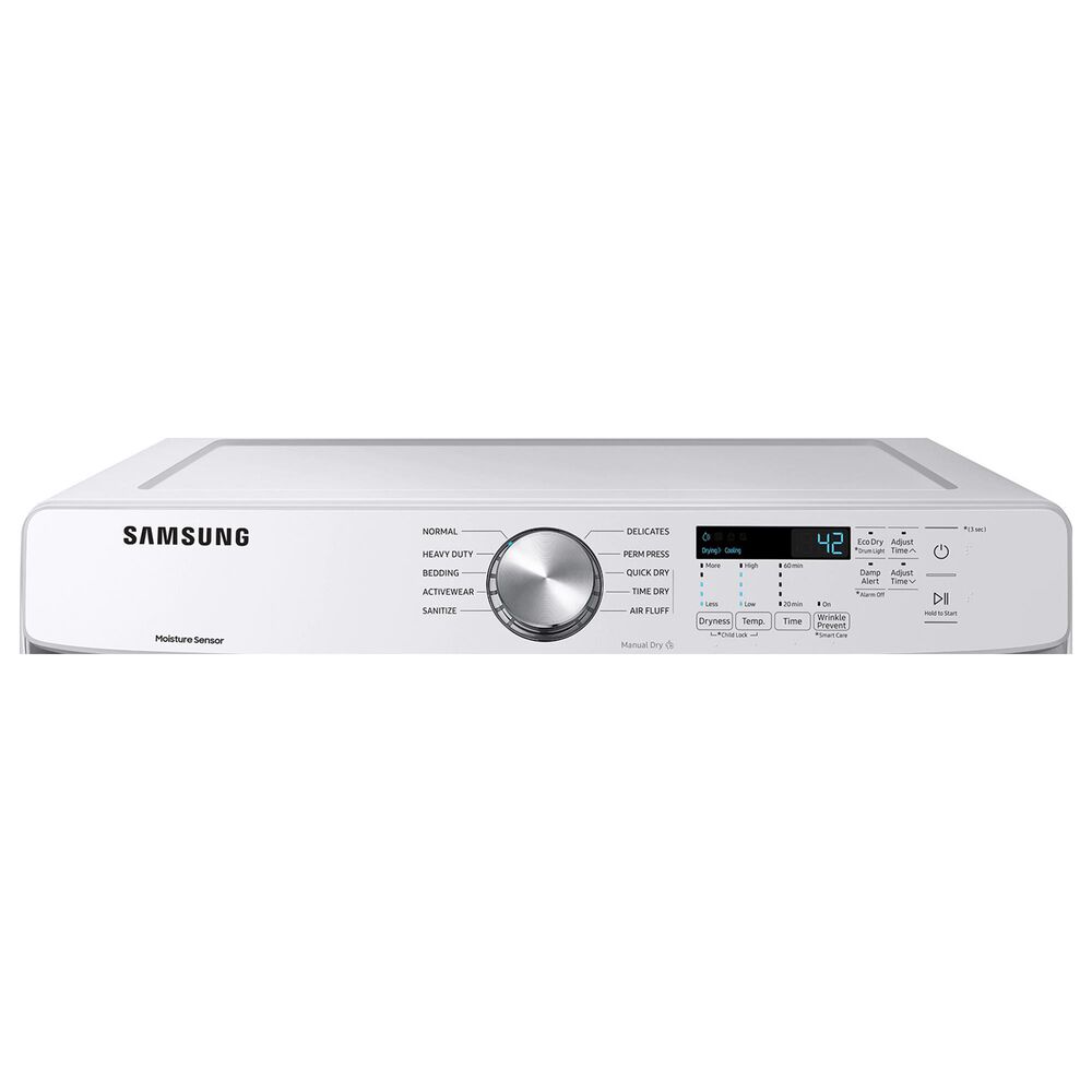 Samsung 4.5 Cu. Ft. Front Load Washer and 7.5 Cu. Ft. Electric Dryer with Sensor Dry Laundry Pair in White, , large