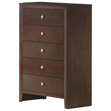 Claremont Evan 5-Drawer Chest in Deep Brown, , large