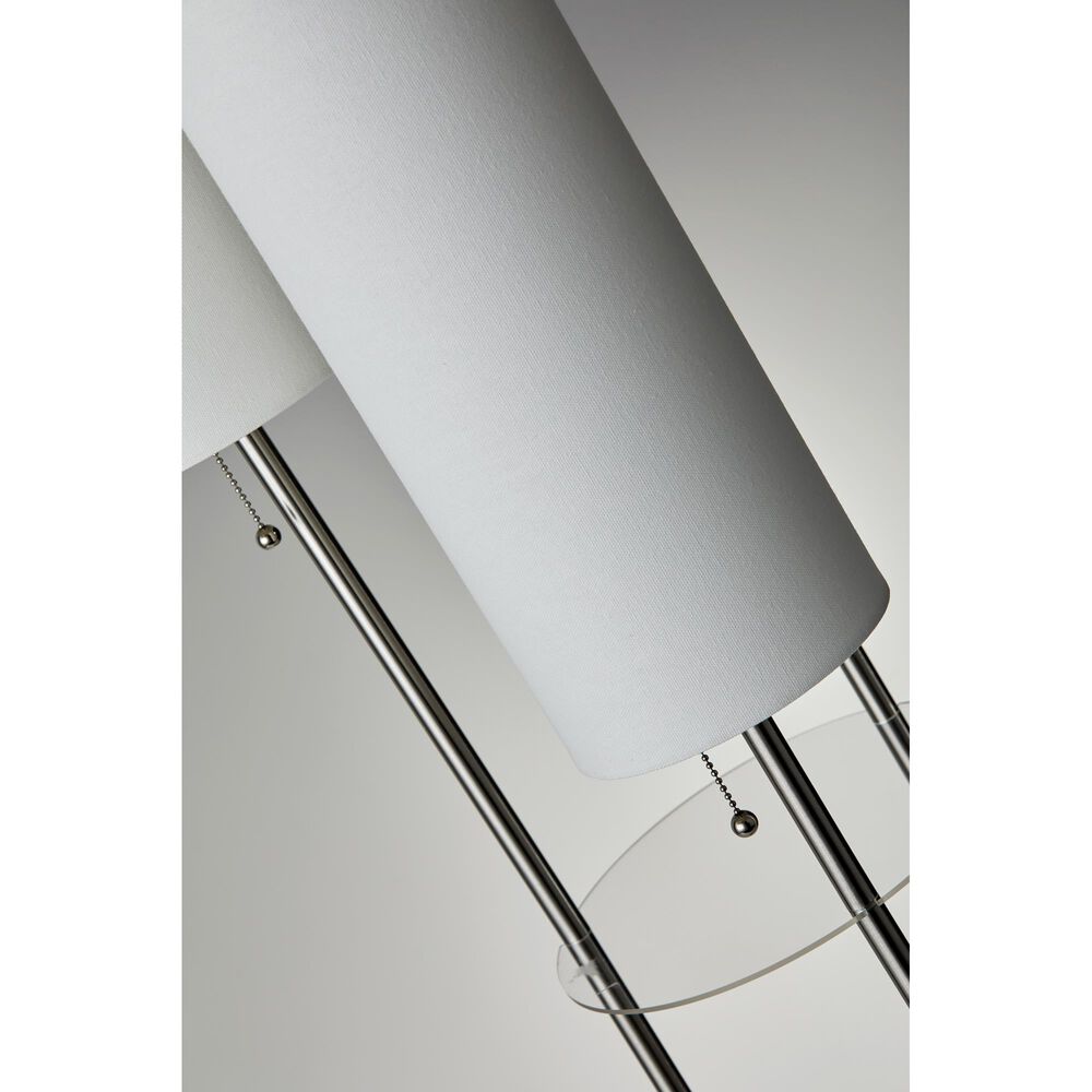 Adesso Trio Floor Lamp in Brushed Steel, , large