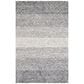 Safavieh Micro-Loop 6" x 9" Black and Ivory Area Rug, , large