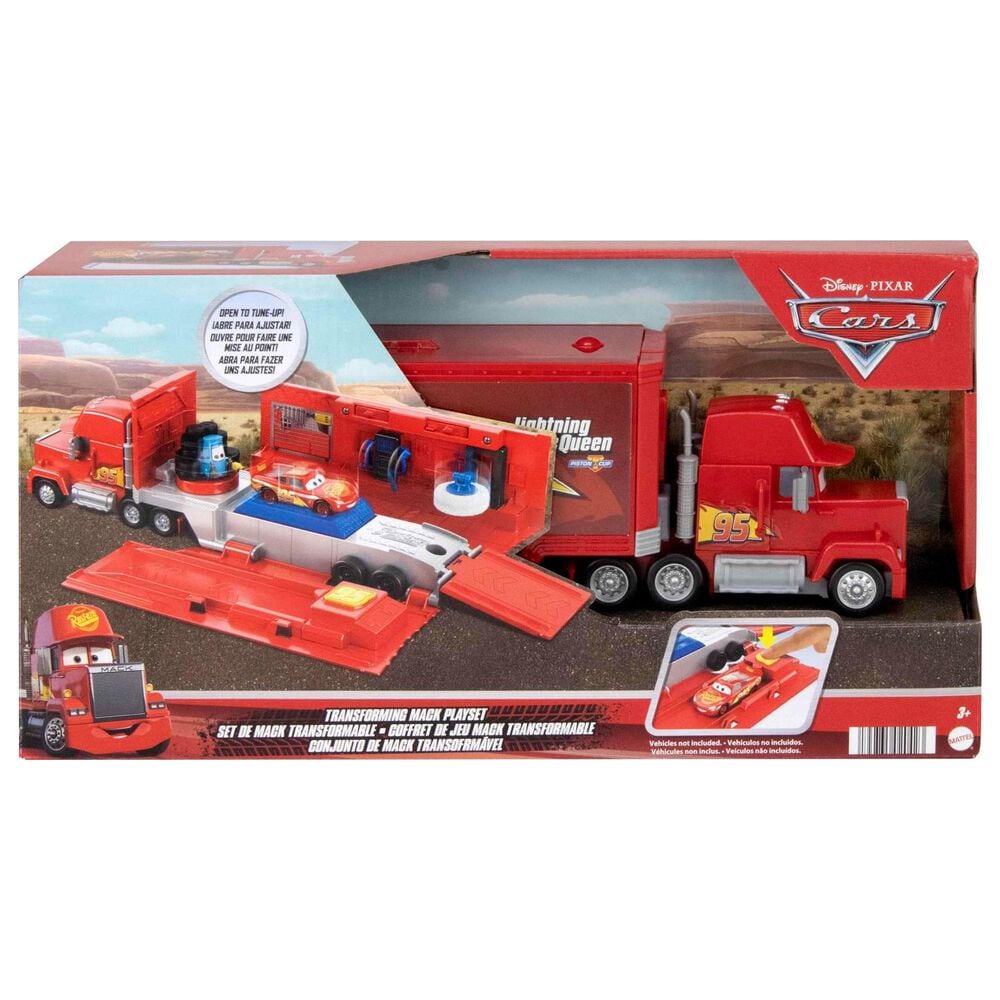 Disney Cars Transforming Mack Playset in Red, , large