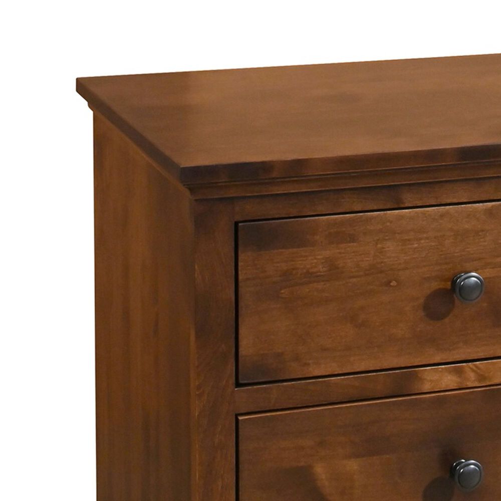 Archbold Furniture Heritage 2 Drawer Nightstand in Brown Mahogany, , large