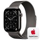 Apple Watch Series 11 (GPS+Cellular) 46mm Titanium Case with Milanese Loop - S/M in Slate and 2-Year AppleCare+, , large