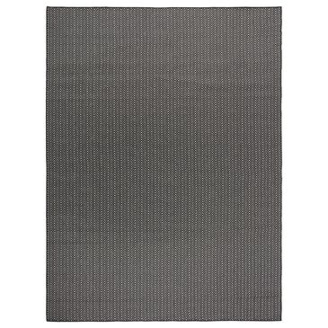Nourison Horizon HOZ02 Black 9" x 12" Indoor/Outdoor Area Rug, , large