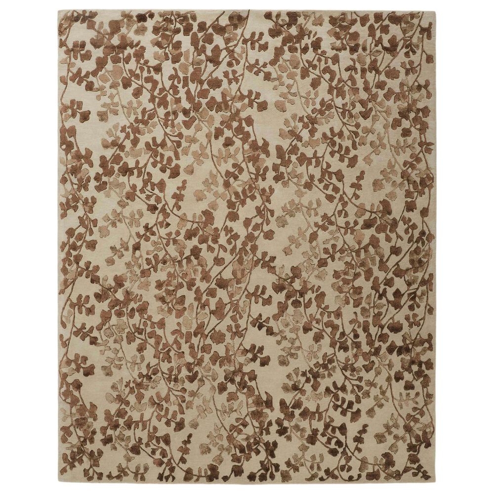 Feizy Rugs Bella 9' x 12' Beige and Brown Area Rug, , large