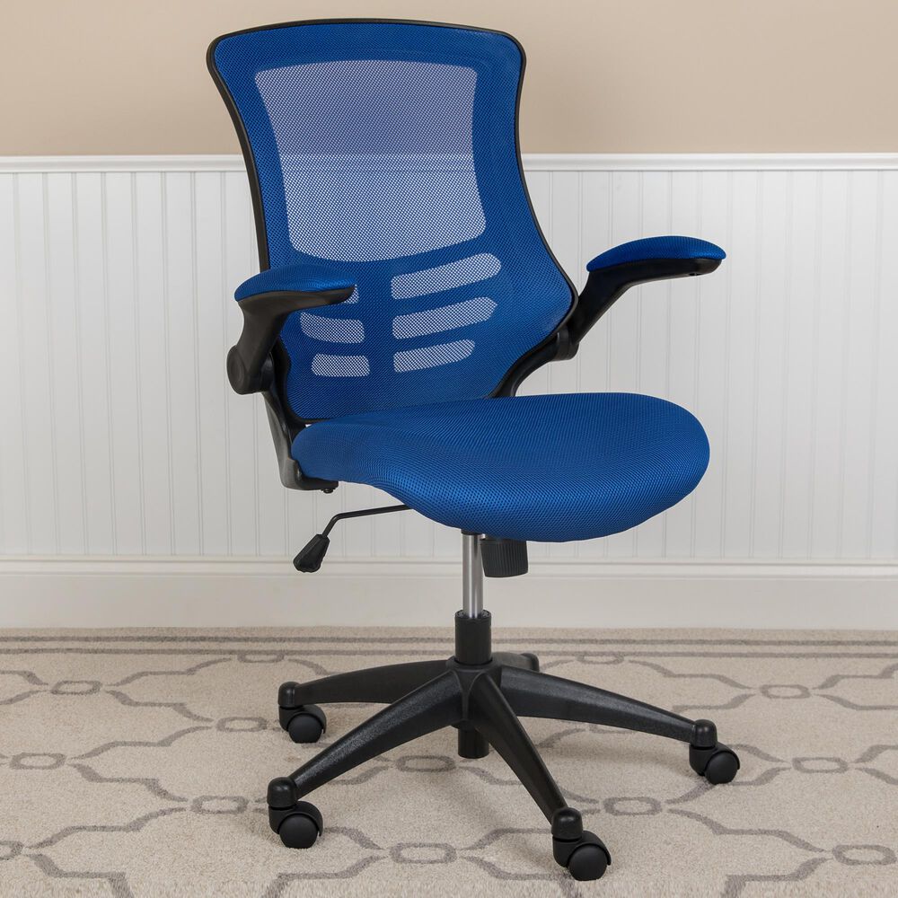 Flash Furniture Swivel Office Chair in Blue, , large