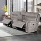 New Heritage Design Kamari Manual Reclining Loveseat in Gray, , large