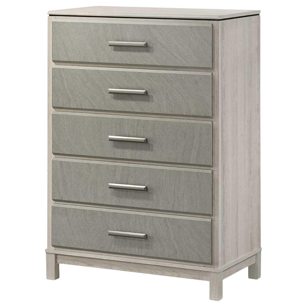 Titanic Furniture Roswell 5-Piece King Storage Bedroom Set in Beige, , large