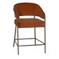 Linden Boulevard Prestwick Counter Stool with Camel Cushion in Antique Bronze, , large