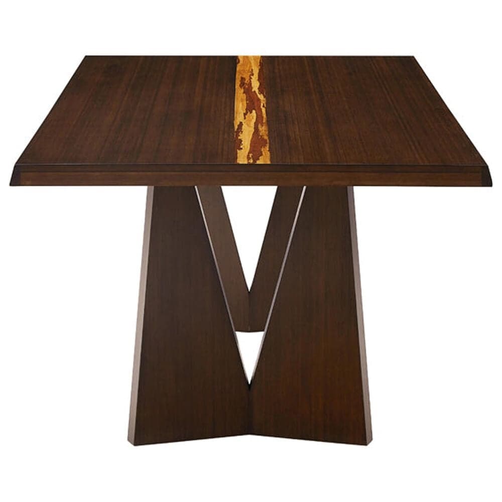 GREENING TON Torrey and Torino 7-Piece Rectangular Dining Set in Black Walnut, , large