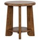 Nicolette Home Tanner Round End Table in Tawny Brown, , large