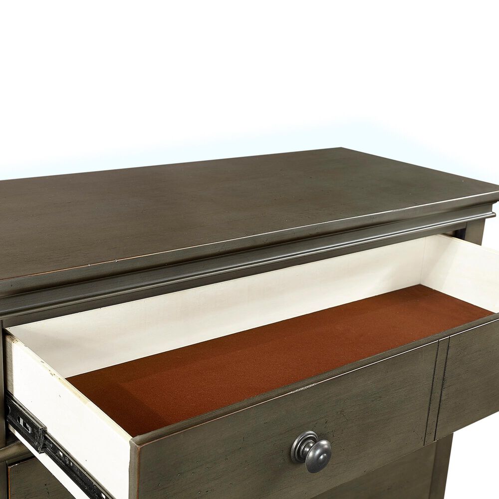 Riva Ridge Oxford 5-Drawer Chest in Peppercorn, , large