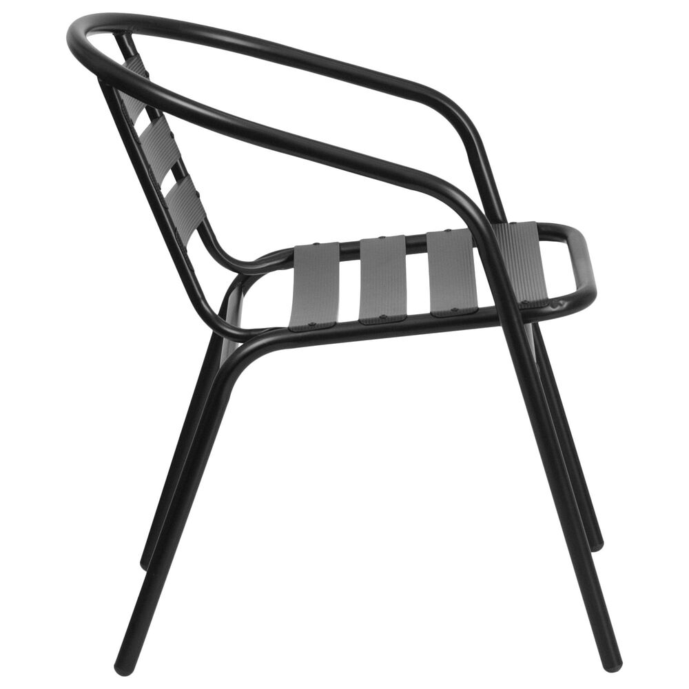 Flash Furniture Lila 7-Piece Patio Dining Set in Black, , large