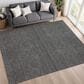 Dalyn Rug Company Soft Essentials Solid Graphite 9" x 12" Area Rug, , large