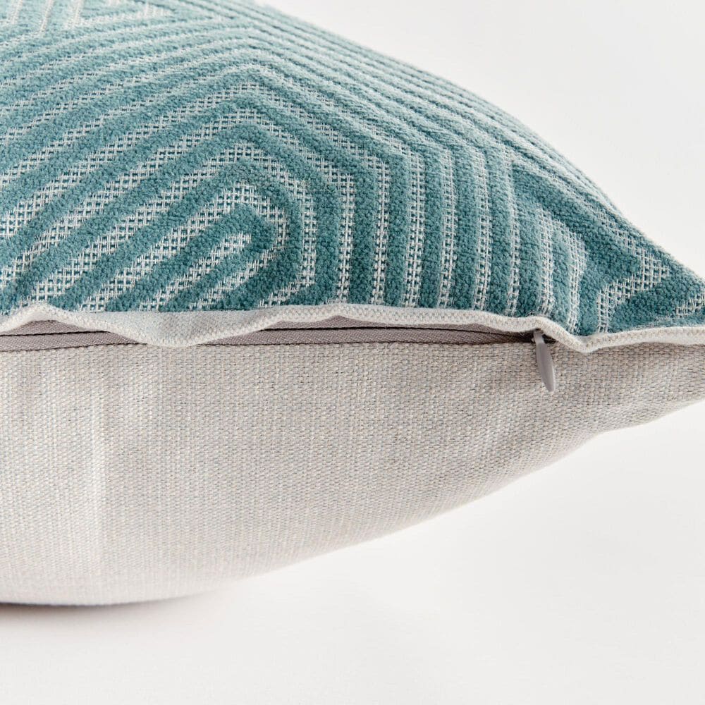 Napa Home and Garden Sora 20&quot; x 20&quot; Indoor/Outdoor Throw Pillow in Prussian Blue and Light Blue, , large