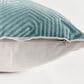 Napa Home and Garden Sora 20" x 20" Indoor/Outdoor Throw Pillow in Prussian Blue and Light Blue, , large