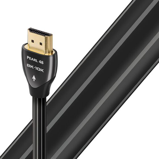 AudioQuest 9' Pearl 48G HDMI Cable in Black and White