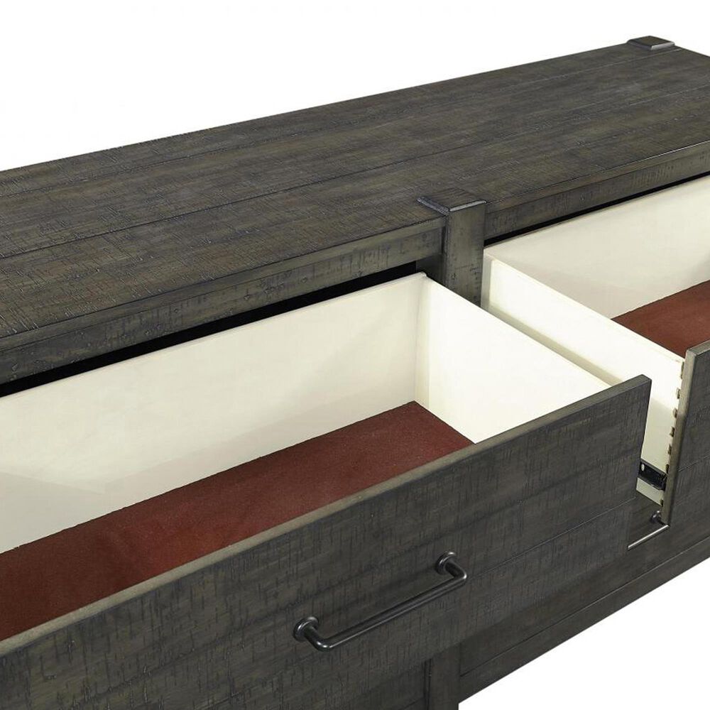 Riva Ridge Mill Creek 5 Piece Queen Low Profile Bed Set with 2-Drawer Nightstand in Carob, , large