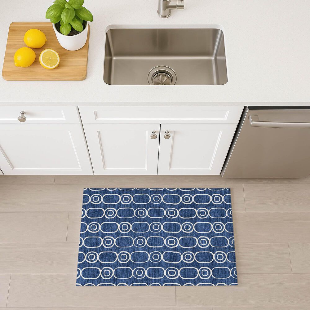 Dalyn Rug Company The Reserve TR6 Navy 1&#39;8&quot; x 2&#39;6&quot; Indoor/Outdoor Area Rug, , large