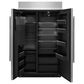 JennAir Rise 29.4 Cu. Ft. Built-In Side-By-Side Refrigerator with External Ice and Water Dispenser in Stainless Steel and Obsidian Black, , large