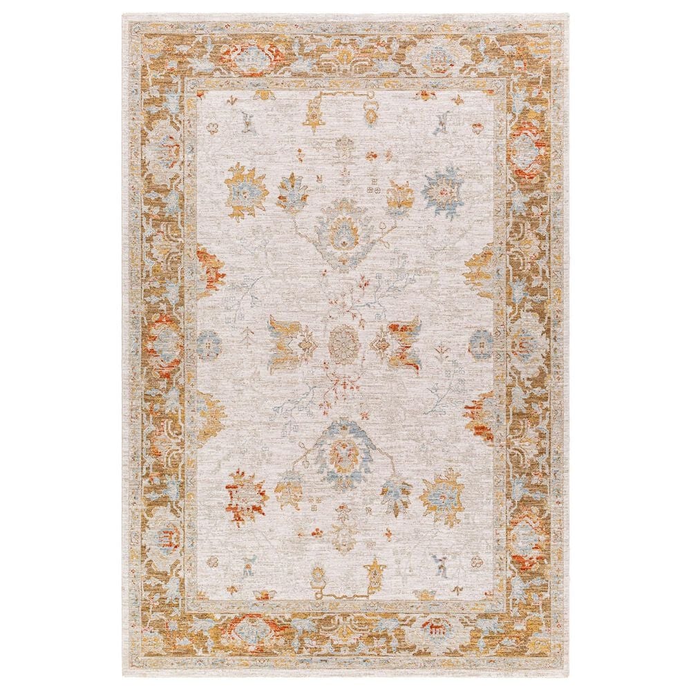 Surya Avant Garde 2"7" x 7"3" Orange, Blue and Beige Runner, , large