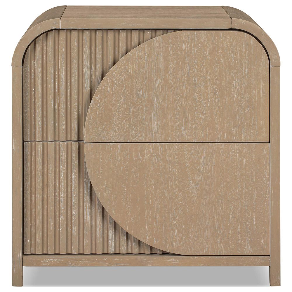 Furniture of America Tangentry 2-Drawer Nightstand in Natural, , large