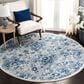 Safavieh Martha Stewart Floral 6"7" Round Cream and Blue Area Rug, , large