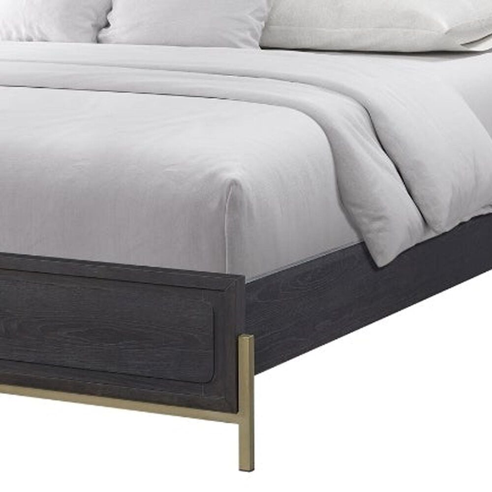 Sterling Timber Elure King Upholstered and Strap Panel Bed in Peppercorn, , large