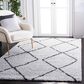Safavieh August Shag AUG572F 9" x 12" Ivory and Grey Area Rug, , large
