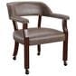 Steve Silver Tournament Arm Chair in Medium Cherry, , large