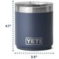 YETI Rambler 10 Oz Stackable Lowball 2.0 with MagSlider Lid in Black, , large