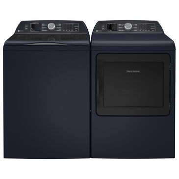 GE Profile 5.4 Cu. Ft. Top Load Washer and 7.3 Cu. Ft. Gas Dryer Laundry Pair in Sapphire Blue, , large