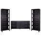 Cal-Baja Furniture Tempo 3-Piece Entertainment Center with 72" Console in Black, , large