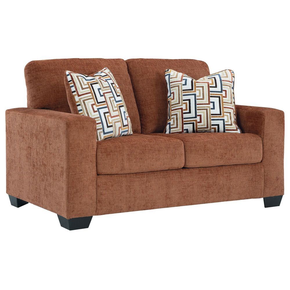 Ashley Aviemore Stationary Loveseat in Spice, , large