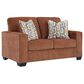 Ashley Aviemore Stationary Loveseat in Spice, , large