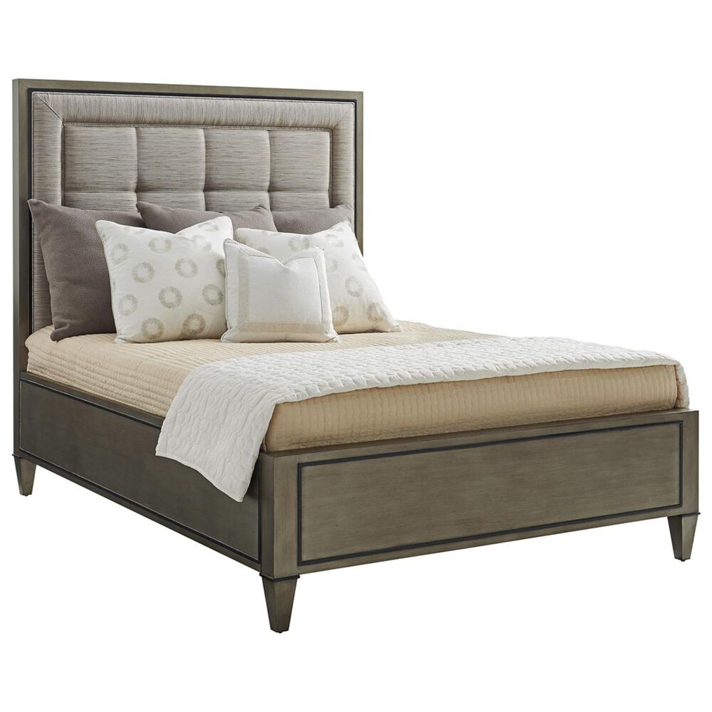 Lexington Furniture Ariana St. Tropez Queen Panel Bed in Silver Gray/Rich Gray, , large
