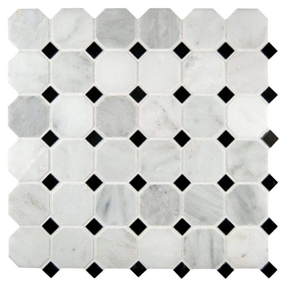 MS International Greecian White 12" x 12" Natural Stone Mosaic Tile, , large