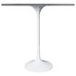 Leisuremod Verve 48" Round Bar Height Dining Table with Resin Top in White - Table Only, , large