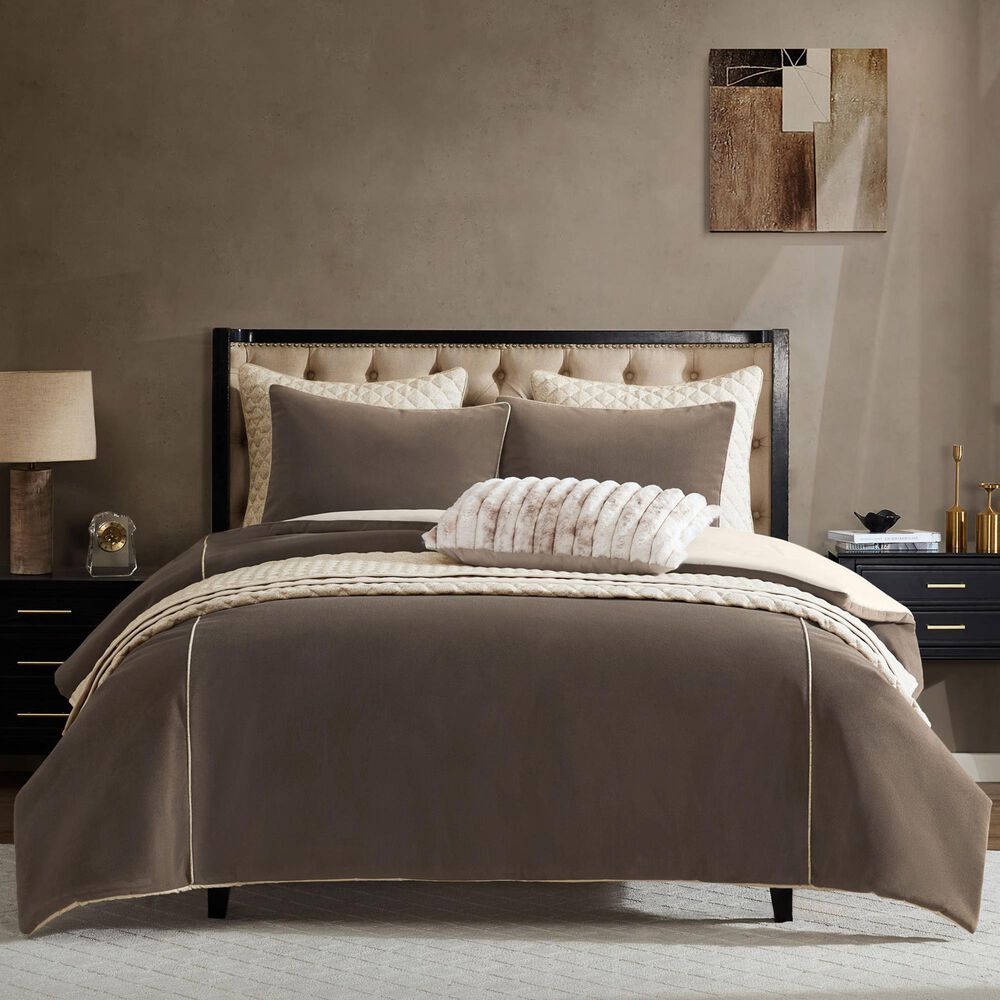 Hallmart Collectibles Merlin 7-Piece Queen Comforter Set in Brown, , large