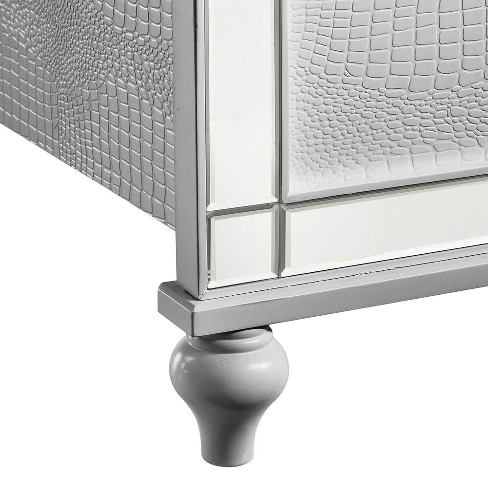 New Heritage Design Valentino Queen Bed in Silver, , large