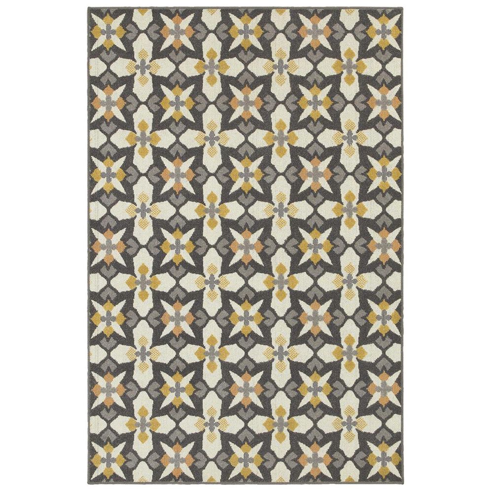 Oriental Weavers Hampton 8021L 9"10" x 12"10" Grey Area Rug, , large