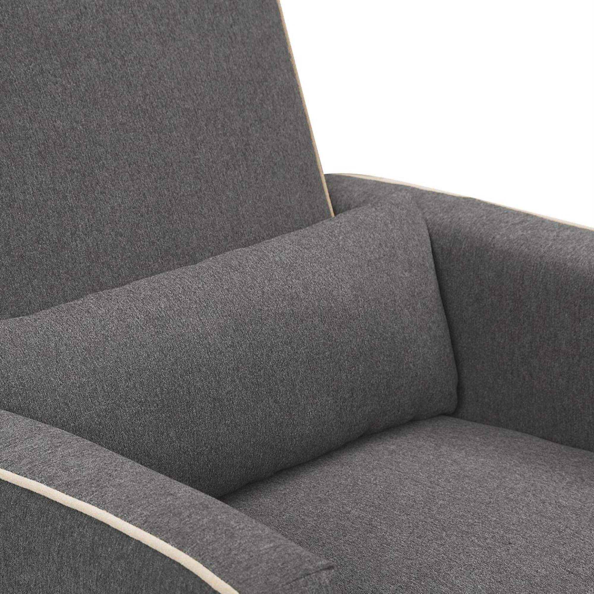 Davinci olive glider and ottoman in dark discount grey