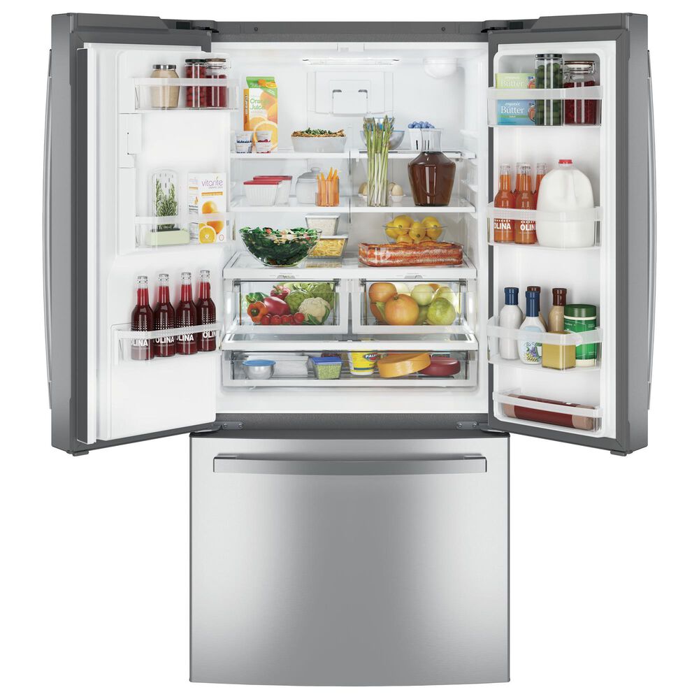 GE Appliances 23.6 Cu. Ft. FrenchDoor Refrigerator with External Water