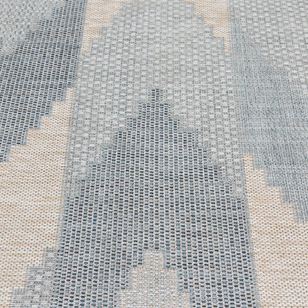 Central Oriental Melbourne Thistle 5&#39; x 7&#39; Lead and Tidepool Area Rug, , large