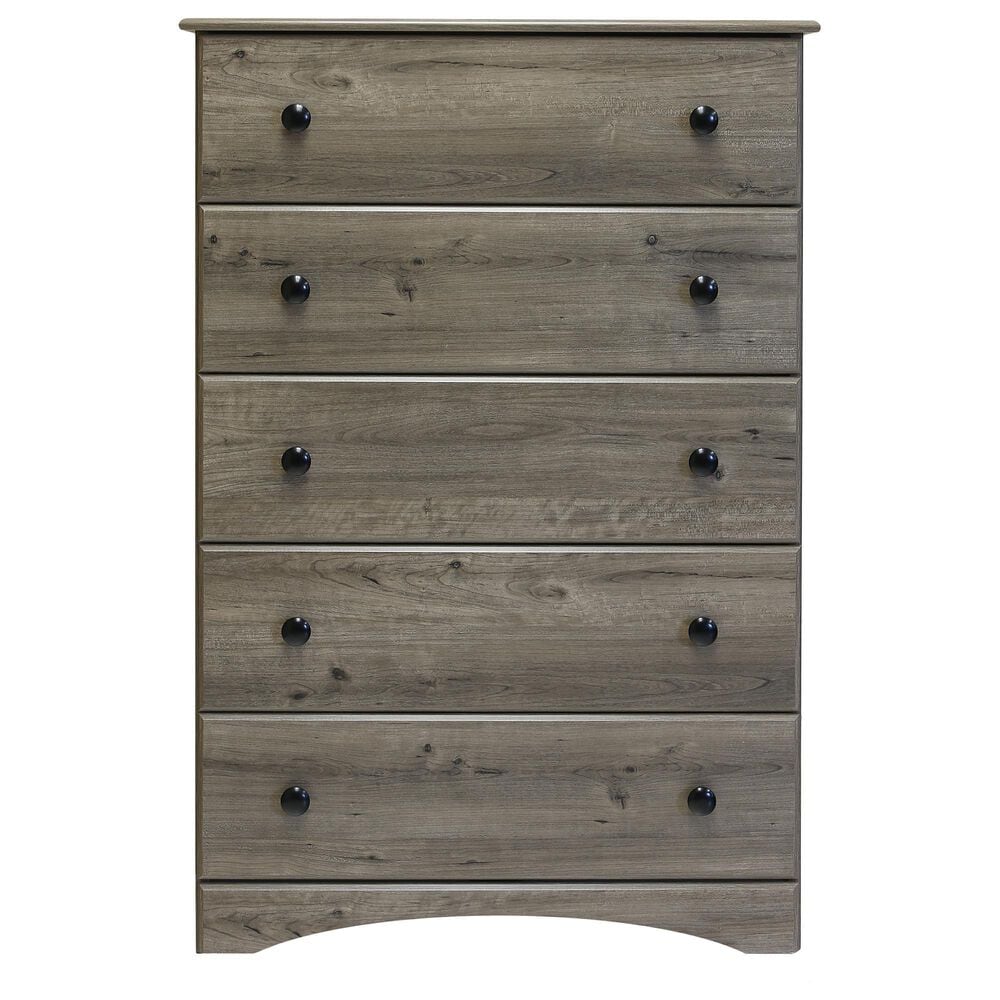 Lemoore 5 Drawer Big Chest in Weathered Grey Ash, , large