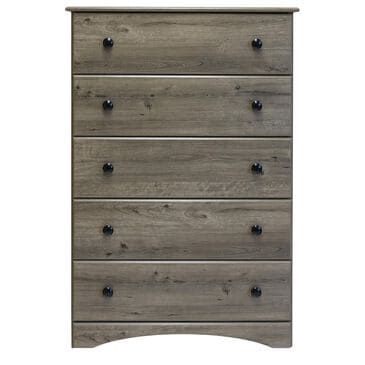 Lemoore 5 Drawer Big Chest in Weathered Grey Ash, , large