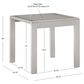 Linon Home Decor Karah Outdoor Anodized Side Table in Grey, , large