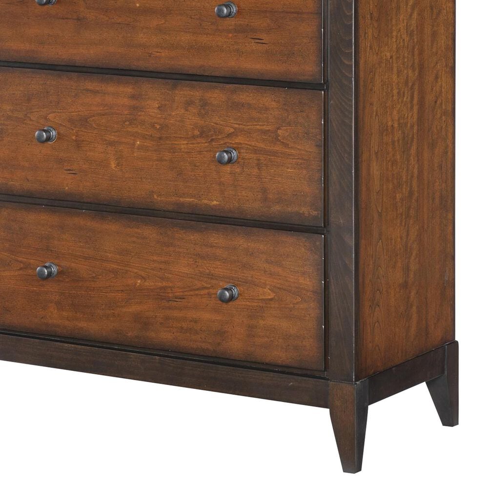 St Claire Home Fenmore 6-Drawer Chest in Mocha and Distressed Cherry, , large
